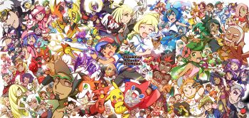 >_< 6+boys 6+girls :3 :o ^_^ abe_(pokemon) absolutely_everyone absurdly_detailed_composition absurdres acerola_(pokemon) aged_down ahoge alolan_exeggutor alolan_form alolan_marowak alolan_meowth alolan_persian alolan_vulpix altaria alternate_color anela_(pokemon) anger_vein anna_(pokemon_sm) annotated apron aqua_eyes aqua_hair aqua_shirt arm_hair arms_behind_head arms_up ash_ketchum backpack bag ball bandana bandana_over_mouth baseball_cap beast_ball belt berry_(pokemon) bewear big_hair black_bag black_bandana black_belt black_hair black_jacket black_sclera black_shirt blissey blonde_hair blue_eyes blue_hair blue_hat blue_jacket blue_shirt blue_shoes blue_skirt blue_vest blunt_bangs blush blush_stickers bone bonnet book bottle bow bowl bowtie bracelet braviary breasts bright_pupils brock_(pokemon) brown_eyes brown_hair brown_pants burger candy caster_(pokemon) chappy_(kanata218) character_doll charizard child claws clefable clenched_hand clenched_hands closed_eyes closed_mouth clothed_pokemon coconut_cup collarbone collared_shirt colored_sclera comfey commentary_request copyright_name cosmog crate crossed_arms cup dark-skinned_female dark-skinned_male dark_skin decidueye delia_ketchum dia_(pokemon) disc doll dragonair drampa drawing_(action) dreadlocks dress drinking_straw ear_piercing earrings eating eevee everyone eyelashes eyeshadow eyewear_on_head eyewear_on_headwear faba_(pokemon) facepaint facial_hair fangs fire fishing_rod flower flygon food food_on_face fruit garchomp gen_1_pokemon gen_2_pokemon gen_3_pokemon gen_4_pokemon gen_5_pokemon gen_7_pokemon gladion_(pokemon) gloves goatee golf_club golisopod green-framed_eyewear green_eyes green_fire green_hair green_headband green_shoes grey-framed_eyewear grey_eyes grey_gloves grey_hair grey_overalls grey_pants grey_tank_top grin gumshoos guzma_(pokemon) hair_flower hair_ornament hair_over_one_eye hair_rings hairband hala_(pokemon) hand_fan hand_on_own_face hapu_(pokemon) hariyama harper_(pokemon) hat hau_(pokemon) headband headset heart heart-shaped_eyes highres hobbes_(pokemon) holding holding_bone holding_bottle holding_bowl holding_disc holding_fan holding_fishing_rod holding_food holding_fruit holding_golf_club holding_plate holding_poke_ball holding_pokemon holding_rag holding_sketchbook holding_table_tennis_paddle holding_trophy honey hood hood_down horacio_(pokemon) ida_(pokemon) ilima_(pokemon) incineroar jacket james_(pokemon) jenny_(pokemon) jessie_(pokemon) jewelry joy_(pokemon) kahili_(pokemon) kendama kiawe's_grandfather_(pokemon) kiawe_(pokemon) komala konpeitou kyogre laki_(pokemon) lana's_mother_(pokemon) lana_(pokemon) legendary_pokemon lightning_bolt_symbol lillie_(pokemon) lipstick litten long_hair long_sleeves lunala lusamine_(pokemon) lycanroc lycanroc_(dusk) lycanroc_(midday) lycanroc_(midnight) magearna magnezone maid_headdress makeup malasada mallow's_mother_(pokemon) mallow_(pokemon) mandibles mareanie masked_royal master_caddy_(pokemon) medium_hair melmetal meltan memory_(pokemon) meowth metang mimikyu mimo_(pokemon) mina_(pokemon) minior minior_(core) minior_(orange_core) minior_(red_core) mismatched_eyebrows misty_(pokemon) mohn_(pokemon) molayne_(pokemon) monocle mouth_hold mudsdale mug multicolored_hair multiple_boys multiple_girls munchlax mustache mythical_pokemon naganadel nanu_(pokemon) navel necklace nina_(pokemon) nintendo no_sclera nostrils notice_lines nurse_cap nut_(hardware) official_alternate_costume old old_man old_woman olivia_(pokemon) on_head on_shoulder one-eyed one_eye_closed open_clothes open_jacket open_mouth orange-tinted_eyewear orange_hair orange_socks oranguru oricorio oricorio_(pom-pom) outstretched_arm overall_shorts overalls pants pectorals piercing pikachu pikala_(pokemon) pink-framed_eyewear pink_apron pink_dress pink_eyes pink_flower pink_hair pink_hat pink_shirt pink_shorts plate plumeria_(pokemon) poipole poke_ball pokedex pokemon pokemon_(anime) pokemon_(creature) pokemon_on_head pokemon_on_shoulder pokemon_sm_(anime) police police_uniform policewoman polka_dot polka_dot_bow polka_dot_bowtie ponytail primarina professor_burnet professor_kukui purple_bonnet purple_dress purple_eyes purple_hair quad_tails rango_(pokemon) rapp_(pokemon) red_bow red_bowtie red_eyes red_hair red_hat red_lips red_shirt rotom rotom_dex rowlet salandit samson_oak sandals sandwich sarah_(pokemon) sharp_teeth shaymin shaymin_(land) shell shell_hair_ornament shiny_pokemon shirt shoes short_shorts short_sleeves shorts side_ponytail sideways_hat signature silvally sima_(pokemon) sitrus_berry sitting sketchbook skirt sleeveless sleeveless_shirt smeargle smile socks solgaleo sophocles's_father_(pokemon) sophocles's_mother_(pokemon) sophocles_(pokemon) sparkle speech_bubble spiked_hair spikes split_mouth spoken_character stalk_in_mouth star_(symbol) star_hair_ornament stomach stoutland striped_clothes striped_shirt stufful sunglasses table_tennis_ball tan tank_top tapu_bulu tapu_fini tapu_koko tapu_lele team_skull team_skull_grunt team_skull_uniform teeth thank_you thick_eyebrows tinted_eyewear togedemaru tongue tongue_out topless_male torracat toucannon trophy trumbeak tsareena tupp_(pokemon) turtonator twintails two-tone_eyebrows two-tone_hair ultra_beast ulu_(pokemon) umbreon upper_teeth_only v variant_set vest vikavolt viren_(pokemon) visor_cap vulpix waving white_dress white_hair white_hat white_jacket white_pupils white_shirt wicke_(pokemon) wooden_bowl wrestling_mask yellow-framed_eyewear yellow_eyes yellow_hairband yellow_sclera z-crystal z-move_trainer_pose z-ring zeraora zipp_(pokemon) zoroark