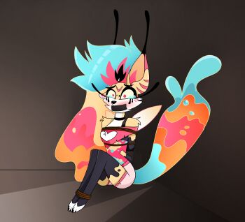 absurdres bdsm beelzebub_(helluva_boss) bondage bound bound_and_gagged hellaverse helluva_boss highres kidnapped tied_up_(nonsexual)