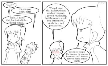 Rule 34 | 2girls, annoyed, blitzthecomicguy, blush, broken heart, digimon, digimon tamers, heart, katou juri, looking at another, makino ruki, medium hair, multiple girls, sad, simple background, white background