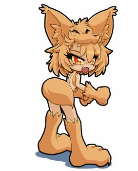 Rule 34 | 1girl, animal hands, animal hat, animated, animated gif, ass, blonde hair, bottomless, dancing, daniel renard, elbow gloves, fangs, fox girl, fox hat, fox tail, full body, gloves, halterneck, hat, kneehighs, looking at viewer, looking back, looping animation, moonlight flower, open mouth, ragnarok online, red eyes, short hair, simple background, socks, solo, tail, tail wagging, the monkey (dance), ugoira, white background, yellow gloves, yellow socks, yellow tail