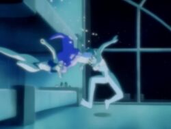 2girls air_bubble animated asphyxiation ass barefoot bed bikini blonde_hair breasts breathing_(animated) brown_hair bubble cleavage_cutout clothing_cutout dirty_pair dirty_pair_flash drowning exhausted green_eyes heavy_breathing highleg highleg_bikini kei_(dirty_pair) kei_(dirty_pair_flash) large_breasts legs long_hair multicolored_hair multiple_girls navel pink_bikini purple_eyes purple_hair sleeping strapless strapless_bikini sweatdrop swimming swimsuit tagme thighs two-tone_hair underwater very_long_hair video water wet white_bikini yuri_(dirty_pair) yuri_(dirty_pair_flash)