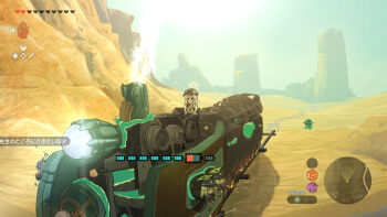 1other 4girls aoba_(blue_archive) armband black_jacket blonde_hair blue_archive blue_sky doodle_sensei_(blue_archive) green_hair green_halo halo highres hikari_(blue_archive) iori_(blue_archive) jacket multiple_girls nintendo nozomi_(blue_archive) railroad_tracks ribbon school_uniform sensei_(blue_archive) shitsugaikotsu sky the_legend_of_zelda the_legend_of_zelda:_tears_of_the_kingdom train yellow_halo yellow_ribbon