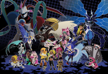 Rule 34 | animal costume, bacomon, bemmon, chaosmon, cho-hakkaimon, costume, digimon, digimon (creature), duftmon, eosmon perfect, ex-tyranomon, highres, hudiemon, kozenimon, mask, nintendo, pig costume, sistermon ciel, splatoon (series), swimsuit, tylomon