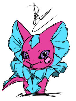 Rule 34 | claws, digimon, digimon (creature), elizamon, reptile, ribbon, tail