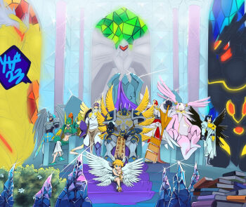 Rule 34 | alphamon, angel army, bagramon, cherubimon, cherubimon (virtue), clavisangemon, digimon, dominimon, jupitermon, lucemon, ofanimon, seraphimon, slashangemon, yggdrasill (digimon), yggdrasill 7d6