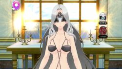 1girl 3d animated breasts bad_tag gameplay highres indoors large_breasts mask screencap senran_kagura senran_kagura_new_link sound swimsuit tagme tamayura_(senran_kagura) video video_game