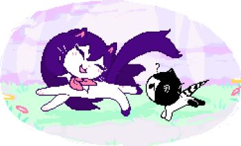 Rule 34 | 1boy, 1girl, little brother, long hair, mari (omori), older sister, omori, omori (omori), short hair, siblings, teenage girl and younger boy