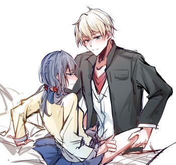 Rule 34 | corpse party, desk, hakutaku ovo, highres, implied sex, kishinuma yoshiki, shinozaki ayumi, tagme