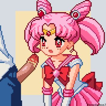 animated animated_gif bishoujo_senshi_sailor_moon bow chibi_usa choker circlet crystal_carillon dirty double_bun dress gloves gold_circlet hair_bun hair_ornament highres imminent_fellatio leotard loli magical_girl miniskirt open_mouth paradigma7 penis pink_bow pink_choker pink_hair pink_sailor_collar pleated_skirt presenting puffy_short_sleeves puffy_sleeves red_eyes red_sailor_collar ribbon sailor_chibi_moon sailor_collar sailor_dress sailor_senshi sailor_shirt shirt short_hair short_sleeves signature skirt smegma standing tiara white_gloves white_leotard