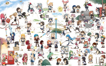 6+girls abyssal_ship ahoge akatsuki_(kancolle) akebono_(kancolle) akigumo_(kancolle) akizuki_(kancolle) amagiri_(kancolle) animal arare_(kancolle) arm_warmers asakaze_(kancolle) asashimo_(kancolle) ayanami_(kancolle) balloon bandaid bandaid_on_face baseball_bat bike_shorts black_hair blonde_hair blue_hair book boots bow box branch brown_hair blowing_bubbles bubble_pipe cape cardboard_box closed_eyes cloud crab crescent crescent_hair_ornament daitou_(kancolle) double_bun drawing_tablet dress enemy_aircraft_(kancolle) eye_mask flower fubuki_(kancolle) fujinami_(kancolle) fumizuki_(kancolle) fumizuki_kai_ni_(kancolle) glasses gloves grass green_hair grey_hair hachimaki hair_between_eyes hair_bow hair_bun hair_flaps hair_flower hair_ornament hair_over_eyes hair_over_one_eye hair_ribbon hairband hamanami_(kancolle) handheld_game_console hands_on_own_hips harukaze_(kancolle) hat hatsushimo_(kancolle) hatsuyuki_(kancolle) hayashimo_(kancolle) headband hibiki_(kancolle) hiburi_(kancolle) highres hoop hula_hoop ikazuchi_(kancolle) inazuma_(kancolle) isonami_(kancolle) japanese_clothes jervis_(kancolle) kamikaze_(kancolle) kantai_collection kasumi_(kancolle) kasumi_kai_ni_(kancolle) kawakaze_(kancolle) kazagumo_(kancolle) kite kiyoshimo_(kancolle) kneehighs light_brown_hair long_hair low_twintails maikaze_(kancolle) makinami_(kancolle) mask mask_on_head meiji_schoolgirl_uniform minazuki_(kancolle) minegumo_(kancolle) miyuki_(kancolle) momo_(kancolle) motor_vehicle multicolored_hair multiple_girls murasame_(kancolle) mutsuki_(kancolle) nagatsuki_(kancolle) nenohi_(kancolle) northern_ocean_princess oboro_(kancolle) one_eye_closed ooshio_(kancolle) ooshio_kai_ni_(kancolle) pantyhose pinafore_dress pink_hair pleated_skirt pogo_stick ponytail poster_(object) rabbit rabbit_hair_ornament re-class_battleship reading red_hair ribbon running sagiri_(kancolle) saiguchi_otoufu sailor_collar sailor_dress samidare_(kancolle) satsuki_(kancolle) satsuki_kai_ni_(kancolle) sazanami_(kancolle) scarf school_uniform scooter serafuku shigure_(kancolle) shikinami_(kancolle) shiranui_(kancolle) shiratsuyu_(kancolle) shiratsuyu_kai_ni_(kancolle) shirayuki_(kancolle) shirt short_hair shounan_(kancolle) side_ponytail sign sitting skirt sky sleeveless sleeveless_dress slinky smoke snake socks squatting standing sunglasses suzukaze_(kancolle) takanami_(kancolle) tanikaze_(kancolle) thighhighs throwing tokitsukaze_(kancolle) toy toy_car twintails urakaze_(kancolle) uranami_(kancolle) ushio_(kancolle) uzuki_(kancolle) vending_machine very_long_hair vest wakaba_(kancolle) water yamakaze_(kancolle) yayoi_(kancolle) yukikaze_(kancolle) yuugumo_(kancolle)