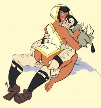 beowulf_(skullgirls) eliza_(skullgirls) grabbing_another&#039;s_ass groping magnagallina sex skullgirls tagme