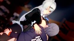 1boy 1girl 3d :o aftersex ahegao ahoge animated black_bodysuit black_dress black_pantyhose blinking bodysuit bodysuit_under_clothes bottomless bouncing_breasts breast_press breast_sucking breasts breasts_out breath chinese_clothes clothed_sex collar cowgirl_position cum cum_in_pussy dress eyebrows_hidden_by_hair eyelashes eyeliner face_to_breasts female_ejaculation girl_on_top grey_hair hair_intakes hair_ornament half-closed_eyes hands_on_another&#039;s_shoulders head_rest head_tilt hetero huge_breasts indoors jacket large_breasts leaning_forward leaning_on_person long_hair long_sleeves looking_at_another looking_up makeup nipples official_alternate_costume one_eye_closed open_clothes open_dress open_mouth oral orgasm pantyhose parted_bangs penis raised_eyebrows riding rolling_eyes shelf shinaosumata sidelocks sitting sitting_on_person skirt spread_legs straddling bouncing_breasts tagme teeth thick_thighs thighs tongue torn_bodysuit torn_clothes torn_legwear torn_pantyhose vaginal very_long_hair video vignetting white_collar white_hair white_skirt wise_(zenless_zone_zero) yellow_eyes yixuan_(trails_of_ink)_(zenless_zone_zero) yixuan_(zenless_zone_zero) zenless_zone_zero
