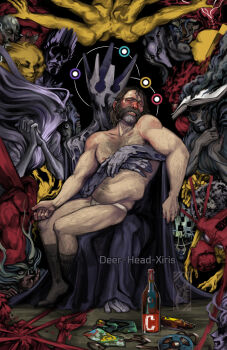 1boy alcohol artist_name authority_(disco_elysium) beard black_socks bottle commentary composure_(disco_elysium) conceptualization_(disco_elysium) deer-head-xiris disco_elysium drama_(disco_elysium) drunk electrochemistry_(disco_elysium) empathy_(disco_elysium) encyclopedia_(disco_elysium) endurance_(disco_elysium) english_commentary esprit_de_corps_(disco_elysium) everyone facial_hair fat fat_man fine_art_parody hairy half_light_(disco_elysium) hand-eye_coordination_(disco_elysium) harry_du_bois highres horrific_necktie hug inland_empire_(disco_elysium) interfacing_(disco_elysium) logic_(disco_elysium) magnetic_tape male_focus male_underwear mature_male necktie on_lap pain_threshold_(disco_elysium) parody perception_(disco_elysium) physical_instrument_(disco_elysium) pieta reaction_speed_(disco_elysium) rhetoric_(disco_elysium) savoir_faire_(disco_elysium) shivers_(disco_elysium) sitting sitting_on_lap sitting_on_person sleeping sleeping_upright socks suggestion_(disco_elysium) topless_male underwear unworn_necktie visual_calculus_(disco_elysium) volition_(disco_elysium) white_male_underwear