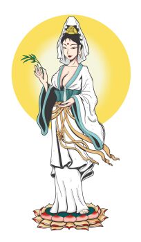 1girl digimon digimon_(creature) evolution female_focus full_body highres original sanzomon simple_background solo white_background