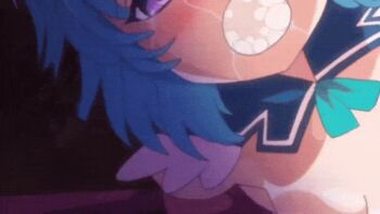 1girl animated animated_gif blue_hair bouncing_breasts breasts bubble censored cum cum_in_mouth cum_on_body facial hair_ornament loli mosaic_censoring murakami_teruaki nipples open_mouth orgasm outdoors purple_hair rape shaking shinsei_kourin_dacryon_luna short_hair small_breasts spread_legs tentacles torn_clothes torn_legwear