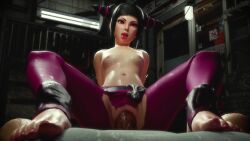 1boy 1girl 3d age_difference aged_down animated black_hair capcom clothed_sex fat fat_man feet flat_chest han_juri hetero highres kaogum leaning_back loli looking_at_viewer looping_animation nipples nude old old_man penis pov pov_crotch pussy self-upload sex size_difference solo_focus sound street_fighter tagme twintails uncensored video