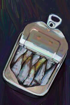 can food_focus from_above highres no_humans original painterly sardine twulfs