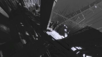 1girl absurdres commentary english_commentary grand_piano greyscale highres instrument monochrome original piano scenery science_fiction shiej007 solo space space_station very_wide_shot