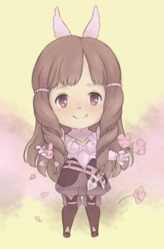 1girl armor boobplate breastplate brown_eyes brown_hair fire_emblem fire_emblem_awakening hair_ornament long_hair looking_at_viewer nintendo smile solo sumia_(fire_emblem) wing_hair_ornament wintercookies