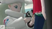 1boy 1girl 3d age_difference animated blue_eyes clothed_sex earrings gloves gym_leader handjob hetero highres jewelry long_hair melony_(pokemon) nail_polish nintendo penis poke_ball pokemon pokemon_swsh sex shamelessdeeg shota smile sound source_request testicles uncensored victor_(pokemon) video