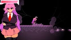 1girl animated animated_gif anus ass bad_end bar_censor bestiality bug censored cum cum_in_pussy cum_overflow deep_penetration game_over gameplay head_out_of_frame hetero interspecies long_hair lower_body lying mating_press missionary namako_daibakuhatsu nipple_penetration on_back penis rabbit_ears rabbit_girl rape reisen_udongein_inaba restrained sex silk sound spider spider_web stuck thighhighs touhou vaginal very_long_hair video view_between_legs