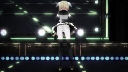 3d 3girls akita_neru all_fours animated aqua_eyes aqua_hair aqua_necktie arm_tattoo ass assisted_exposure audible_music bike_shorts bike_shorts_pull bike_shorts_under_skirt black_footwear black_thighhighs blonde_hair blush clapping clothes_lift covering_ass covering_crotch covering_privates crowd dancing detached_sleeves double_v embarrassed female_focus flashing from_behind from_below from_side full_body gluteal_fold google hair_ornament hair_ribbon hairclip hatsune_miku high_heels humiliation jumping kagamine_rin knees_together_feet_apart knees_up lifting_own_clothes long_hair mikumikudance_(medium) monitor multiple_girls multiple_views music necktie no_panties number_tattoo panties panty_pull pleated_skirt pointing pulling_another&#039;s_clothes pussy pussy_peek ribbon side_ponytail sitting skirt skirt_lift smile sound spinning spread_legs stage stage_lights tattoo thighhighs thighs time_stop top-down_bottom-up torn_clothes tripping twintails uep20 underwear v very_long_hair video vocaloid white_ribbon yellow_necktie zettai_ryouiki