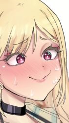 1boy 1girl animal_ears animated ass_shake bikini black_bikini blonde_hair bouncing_breasts bracelet breasts cat_ears cat_tail cleavage closed_eyes collar collarbone dancing fake_animal_ears fake_tail gluteal_fold gojou_wakana highres jewelry kitagawa_marin large_breasts long_hair meemz_a meme nail_polish navel pink_nails sad_cat_dance_(meme) side-tie_bikini_bottom sidelocks simple_background smile sono_bisque_doll_wa_koi_wo_suru stomach string_bikini swimsuit tail teeth thighs underboob video white_background