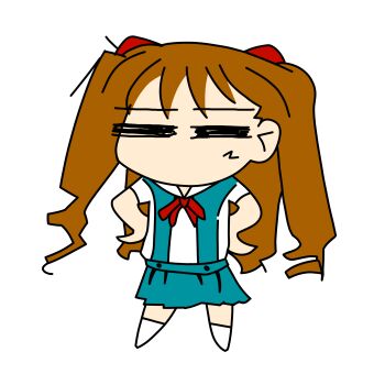 highres non-web_source red_hair school_uniform souryuu_asuka_langley takeuchi_takashi_(style) twintails