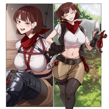 1girl absurdres bdsm bondage bound commentary english_commentary gag harris_hero highres kidnapping original pantyhose restrained shibari shibari_over_clothes solo