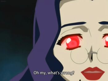 1boy 1girl absurdly_long_hair animated animated_gif anime_screenshot breasts english_text erection forced frown glowing glowing_eyes huge_breasts imminent_rape long_hair magic male_pubic_hair mole mole_under_mouth nude okusama_wa_mahou_tsukai pubic_hair red_aura red_eyes red_lips spell subtitled very_long_hair witch