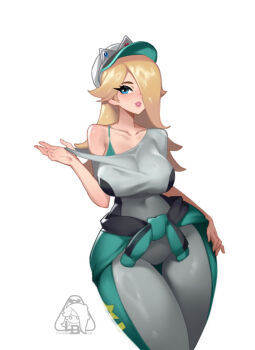 1girl breasts large_breasts little_blood mario_kart mario_kart_world rosalina rosalina_(pro_racer) solo
