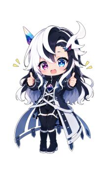 Rule 34 | 1boy, 1girl, absurdres, bad source, blush, character request, chibi, full body, heart, highres, indie virtual youtuber, simple background, smile, sparkle, sticker (medium), transparent background, variant set, virtual youtuber, white background