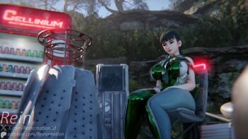 1boy 1girl 3d alternate_breast_size_(larger) animated artist_name bare_shoulders black_hair blunt_bangs blush bodysuit breasts brown_eyes campfire clothed_female_nude_male cum cum_in_mouth curvy door ejaculation erection eve_(stellar_blade) fellatio grabbing_another&#039;s_head handjob hetero highres huge_breasts huge_penis indoors kneeling long_hair looking_at_another moaning necktie nude opennsfwsp oral outdoors patreon_username penis ponytail reinamation3d shiny_skin sound stellar_blade tagme testicles thick_thighs thighs uncensored veins veiny_penis vending_machine very_long_hair video wide_hips zerodiamonds_(voice_actor)