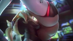 2girls 3d animated ass blonde_hair bodysuit cunnilingus d.va_(overwatch) fpsblyck highres mercy_(overwatch) moaning multiple_girls oral overwatch overwatch_1 ponytail pussy pussy_juice sound tagme video yuri