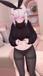 3d animated bouncing_breasts breasts highres ibuki_toko large_breasts tagme thick_thighs thighs video vrchat
