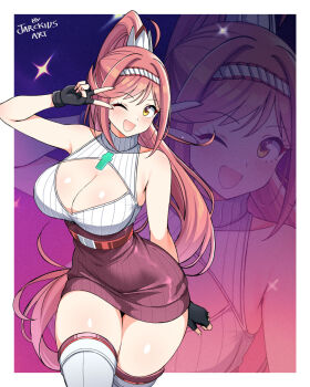 1girl adapted_costume breasts glimmer_(xenoblade) highres jarckius large_breasts red_hair xenoblade_chronicles_(series) xenoblade_chronicles_3 xenoblade_chronicles_3:_future_redeemed