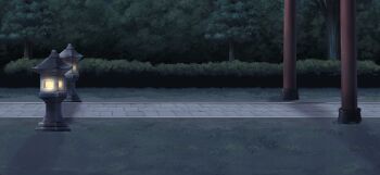 bush game_cg grass hedge no_humans non-web_source official_art outdoors path road scenery torii touhou touhou_gensou_eclipse tree