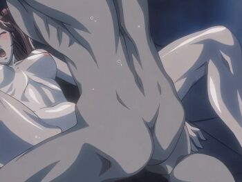 00s 1boy 1girl 2004 animated animated_gif ass bible_black bible_black_new_testament bouncing_breasts breasts brown_hair female_pov hair_ribbon hetero huge_breasts missionary muscular muscular_male night nipples nude one-piece_tan open_mouth pectorals penis pov pussy pussy_juice ribbon sex shin_bible_black shiny_skin spread_legs sweat tagme tan tanline thighs toudou_yuki twintails uncensored vaginal yoshitani_(bible_black)