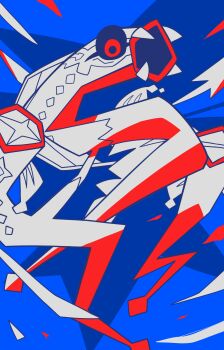 animal_focus commentary_request eel eelektross fangs flat_color gen_5_pokemon highres limited_palette mega_eelektross mega_pokemon nintendo no_humans open_mouth pokemon pokemon_(creature) pokemon_focus solo user_adky7423