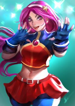 asamiya_athena hair_ornament idol pink_eyes psycho_soldier purple_hair snk star_(symbol) star_hair_ornament the_king_of_fighters the_king_of_fighters_2002