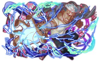 1boy anime_coloring arm_tattoo artist_request bare_arms biceps black_footwear black_pants cheekbones clenched_teeth cloak crash_fever electricity fingernails foreshortening full_body fullmetal_alchemist game_cg grey_cloak hood hooded_cloak looking_at_viewer male_focus mature_male muscular muscular_male nose number_print numbered official_art open_hands outline pants print_pants red_eyes red_outline rock scar scar_(fma) scar_on_face serious shirt short_hair solo square square_print tachi-e tank_top tattoo teeth third-party_source transparent_background unworn_cloak very_short_hair white_hair white_tank_top