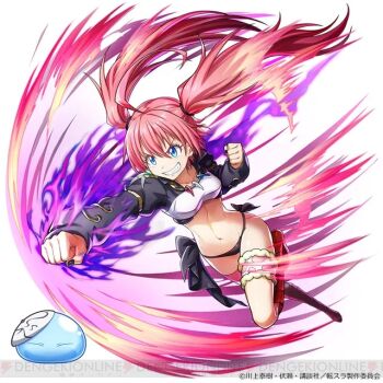 1girl milim_nava official_art pink_hair smile source_request tagme tensei_shitara_slime_datta_ken