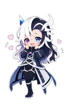 Rule 34 | 1boy, 1girl, absurdres, bad source, blush, character request, chibi, full body, heart, highres, indie virtual youtuber, simple background, smile, sparkle, sticker (medium), transparent background, variant set, virtual youtuber, white background