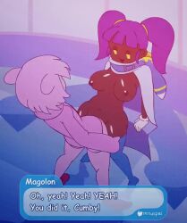 1boy 1girl animated anus ass big_breasts bouncing_breasts breasts cumby_(minus8) curvy dark-skinned_female dark_skin femboy femboy_on_female frontal_standing_penetration genderswap happy_sex hetero highres huge_ass jiggle kirby kirby&#039;s_return_to_dreamland kirby_(series) kirby_boy kirby_star_allies large_breasts large_penis magolor minuspal music nintendo nipples nude pale_skin penis pussy pussy_grip sex smile sound sound_effects standing standing_missionary standing_sex tagme the_editor01 thick_thighs thighs third-party_edit vaginal video wide_hips