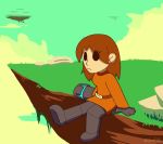 1boy 1girl :| animated armpit_sex armpits breasts brown_hair cliff closed_mouth clothed_sex cum cum_in_mouth cum_on_body cum_on_breasts cum_on_upper_body dress expressionless gun handjob hetero hot lilmoonie mii_(nintendo) mii_gunner nintendo nipples oral orange_dress outdoors penis sitting solid_circle_eyes sound steaming_body super_smash_bros. sweat tagme tearing_clothes torn_clothes uncensored video weapon