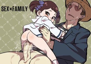 1boy 1girl age_difference becky_blackbell brown_hair hetero jcm2 kindergarten large_insertion large_penis lifting_another&#039;s_clothes loli looking_back penis pussy pussy_juice rape sex shirt source_request spy_x_family straddling suspended_congress sweat tagme tears twilight_(spy_x_family) twintails uncensored vaginal veins veiny_penis white_shirt