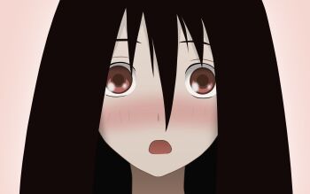 00s black_hair blush bad_tag highres komori_kiri long_hair open_mouth red_eyes sayonara_zetsubou_sensei