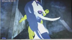 3d african_penguin_(kemono_friends) animal_costume animated black_hair headphones kemono_friends kemono_friends_v_project long_hair video penguin_costume udensha virtual_youtuber