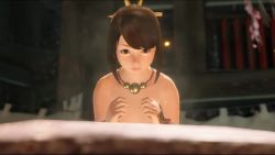 1girl 3d animated bouncing_breasts breasts cutscene loli monster_hunter_(series) monster_hunter_rise nipples nude nude_mod small_breasts tagme video video_game_screencap yomogi_(monster_hunter)