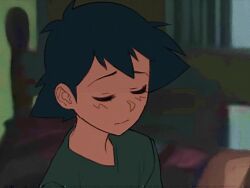 1boy 1girl age_difference animated ash_ketchum audible_speech bed black_bra black_panties blue_eyes bra brown_eyes bulbasaur english_audio food gen_1_pokemon gluteal_fold jessie_(pokemon) lamp marmalade_mum meme nintendo onee-shota onigiri panties parody picket_fences pink_hair poke_ball pokedex pokemon poster_(object) retro_artstyle shota sound squirtle tagme underwear undressing video